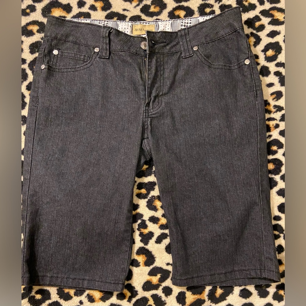 Denim Shorts, knee length